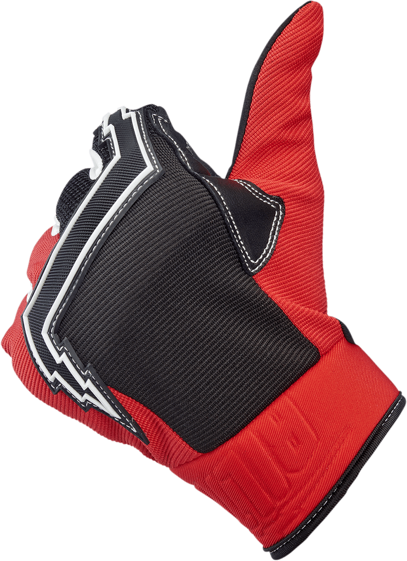 BILTWELL 3301-4200 Baja Gloves - Red - 2XL — image 4 of 8