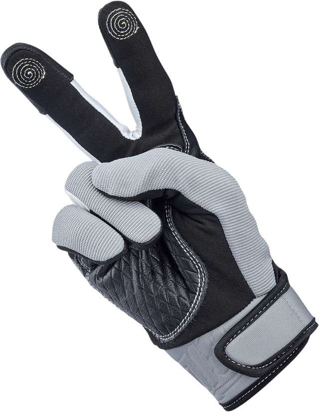 BILTWELL 3301-4202 Baja Gloves - Gray - Small — image 6 of 8