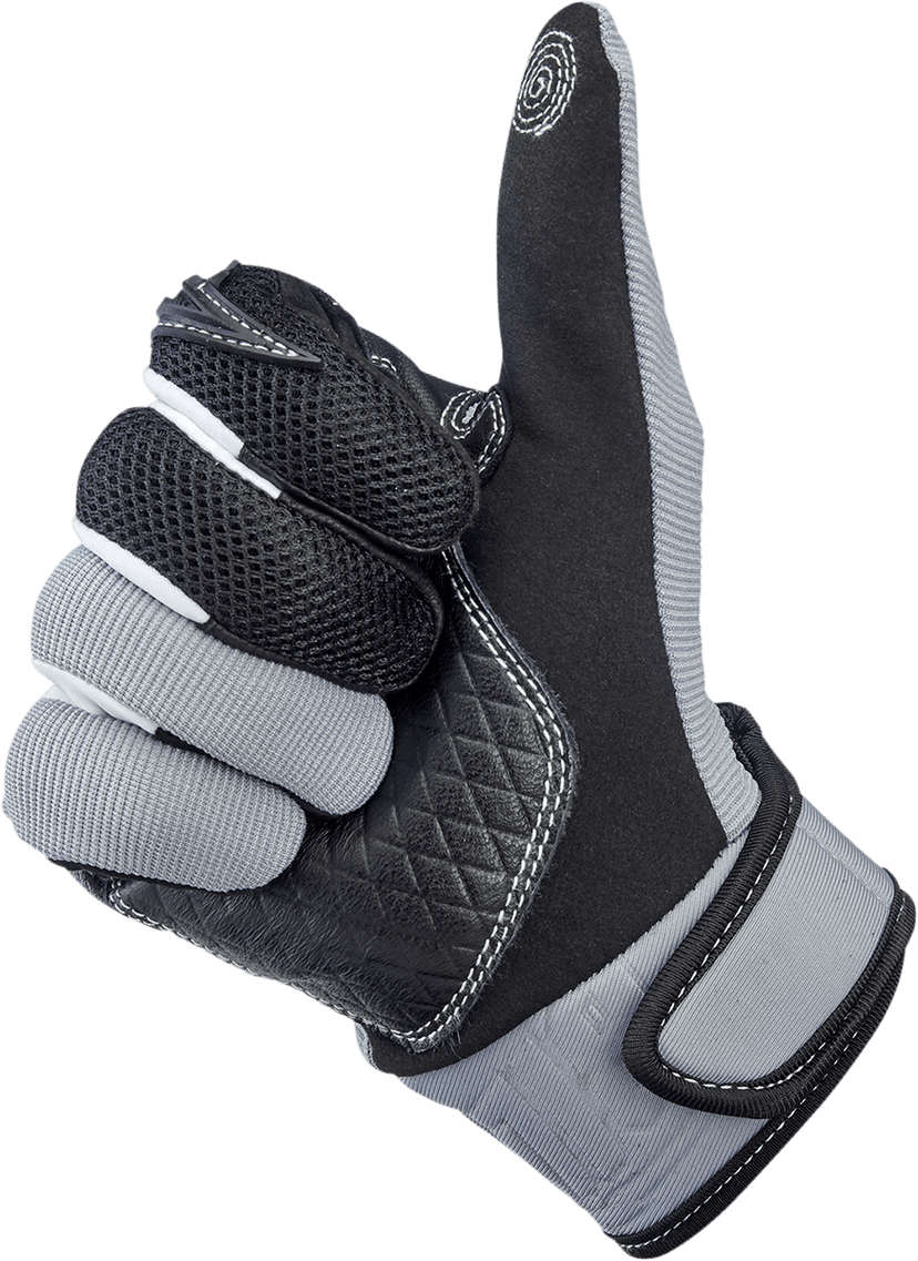 BILTWELL 3301-4202 Baja Gloves - Gray - Small — image 5 of 8