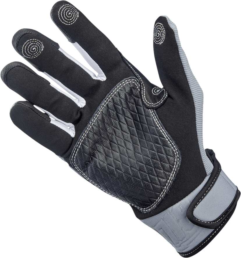 BILTWELL 3301-4202 Baja Gloves - Gray - Small — image 3 of 8