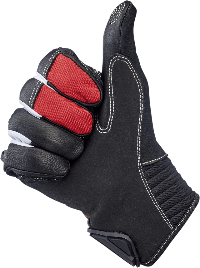 BILTWELL 3301-4217 Bridgeport Gloves - Red - XL — image 4 of 7