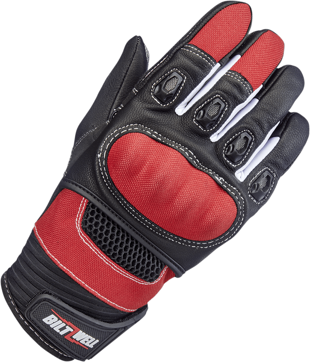 BILTWELL 3301-4217 Bridgeport Gloves - Red - XL