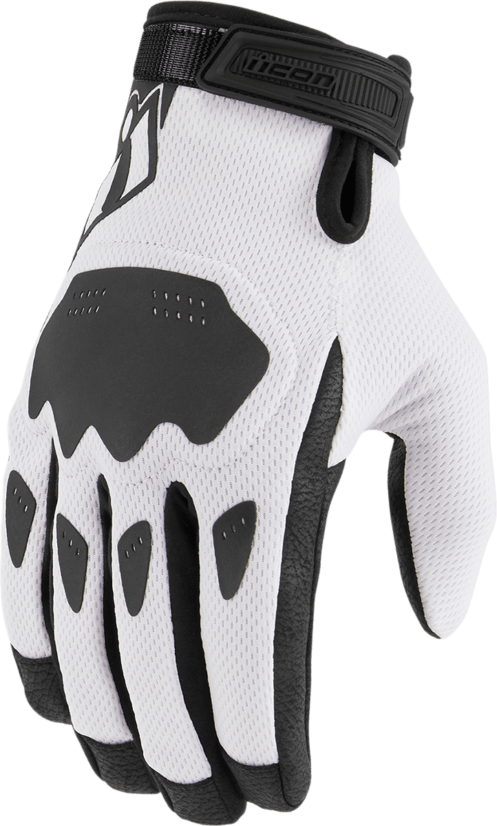 ICON 3301-4395 Hooligan™ CE Gloves - White - 3XL — image 1 of 3