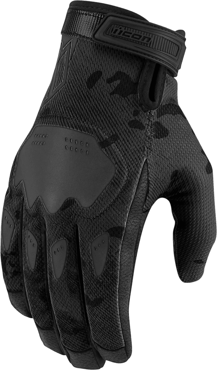 ICON 3301-4396 Hooligan™ CE Gloves - Dark Camo - Small