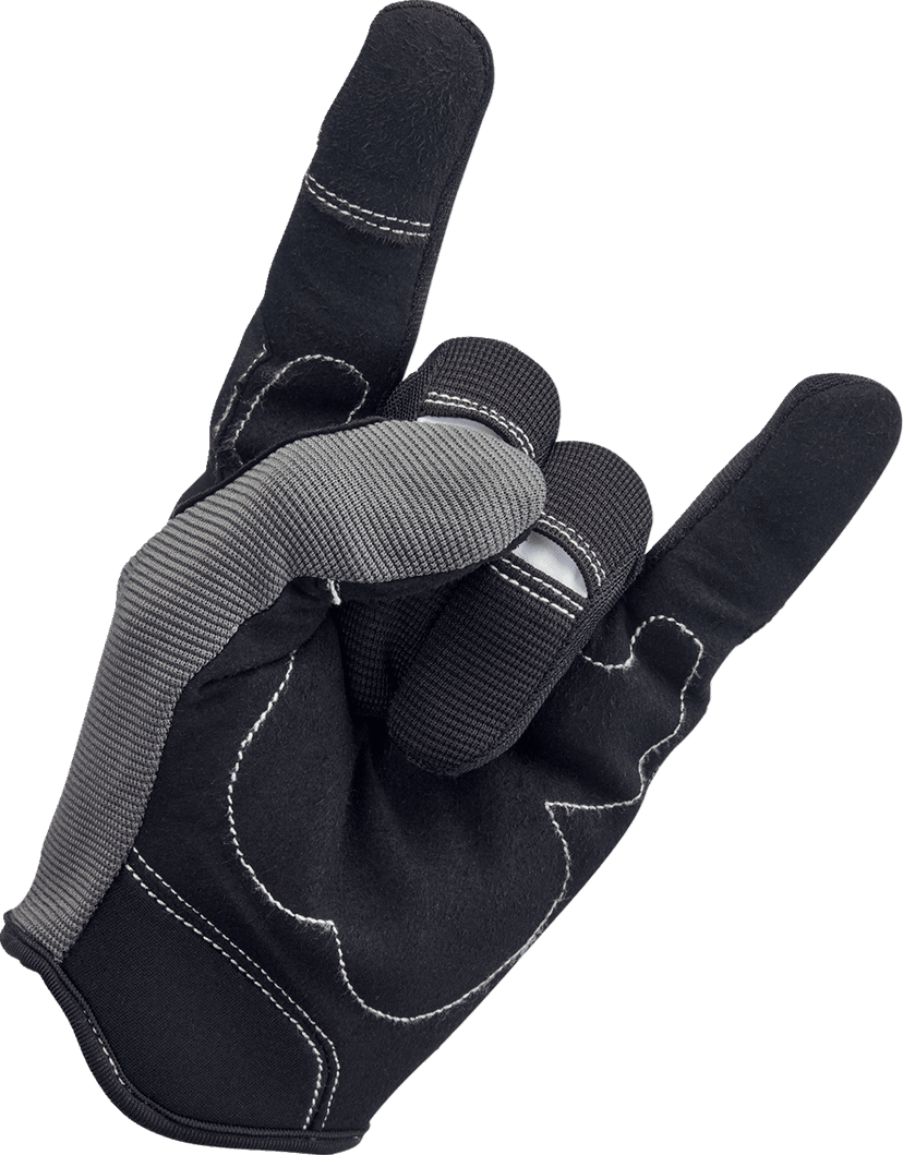 BILTWELL 3301-4499 Moto Gloves - Gray/Black - XS — image 6 of 7