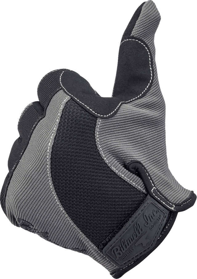 BILTWELL 3301-4501 Moto Gloves - Gray/Black - Medium — image 4 of 7