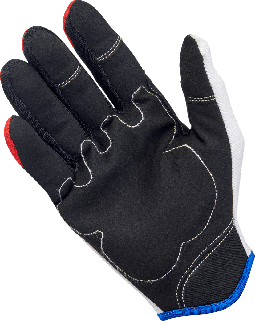 BILTWELL 3301-4506 Moto Gloves - Red/White/Blue - Small — image 6 of 7