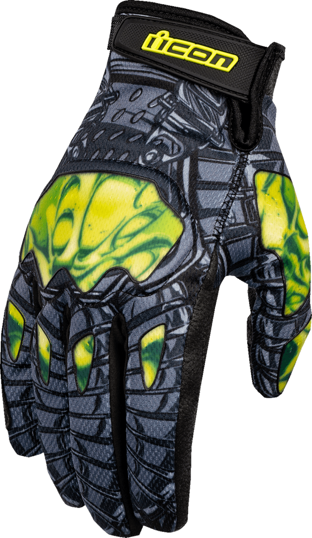 ICON 3301-4658 Hooligan Outbreak™ Gloves - Green - 3XL — image 1 of 3