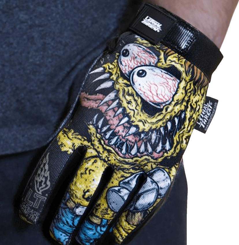 LETHAL THREAT 3301-4684 Grease Monster Gloves - Black - Large — image 4 of 5