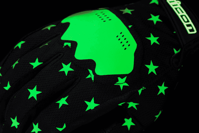 ICON 3301-4692 Hooligan™ Old Glory Gloves - Glow - Small — image 3 of 3