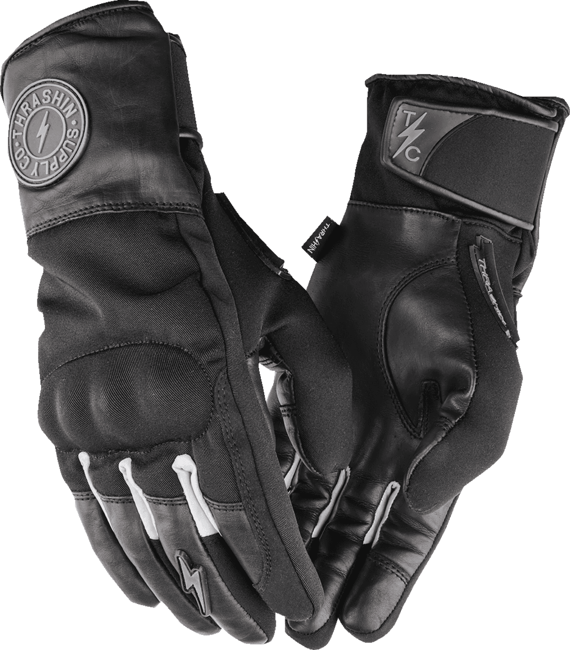 THRASHIN SUPPLY CO. 3301-4708 Mission Waterproof Gloves - Black - 2XL