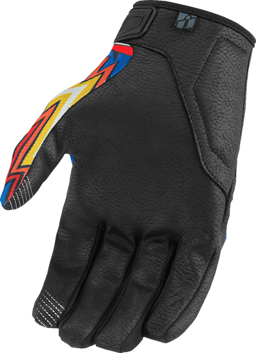 ICON 3301-4714 Hooligan™ CE Flyboy Gloves - Blue - 3XL — image 2 of 3