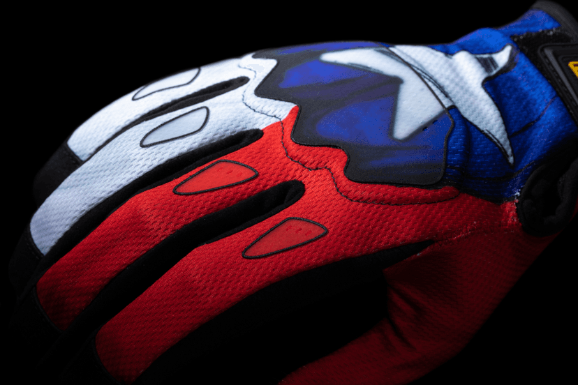 ICON 3301-4718 Hooligan™ CE Tejas Libre Gloves - Blue - Large — image 3 of 3
