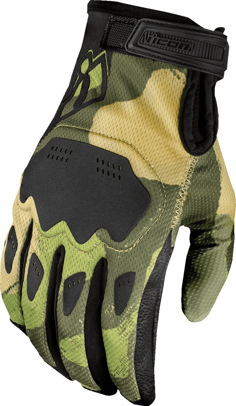 ICON 3301-4830 Hooligan Magnacross™ Gloves - Camo Tan - XL