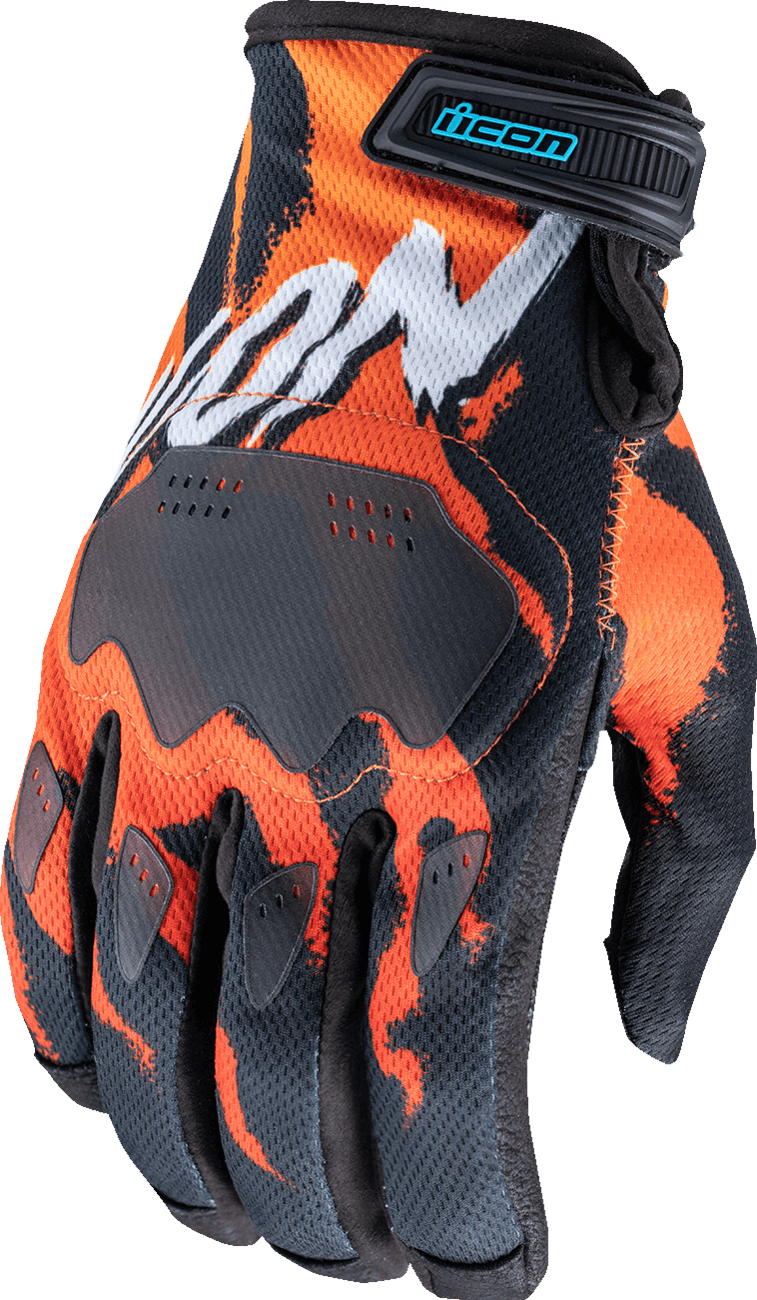 ICON 3301-4861 Hooligan™ Rad Dawn Gloves - Orange - 2XL