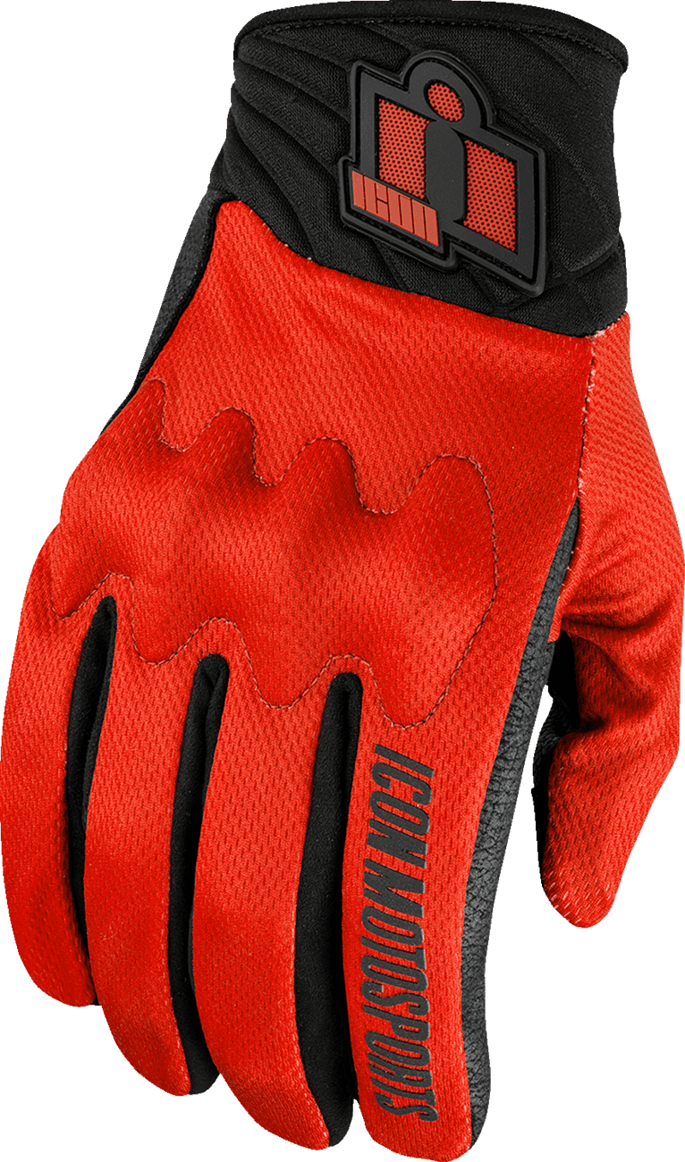 ICON 3301-4874 Anthem3™ Gloves - Red - 3XL