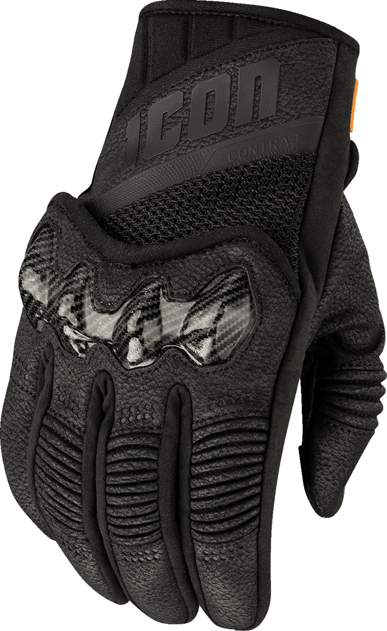 ICON 3301-4886 Contra3™ Gloves - Black - 3XL