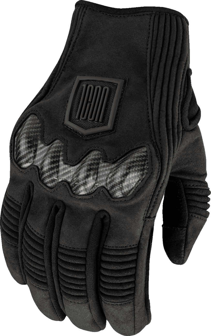 ICON 3301-4887 Long Track CX™ Gloves - Black - Small