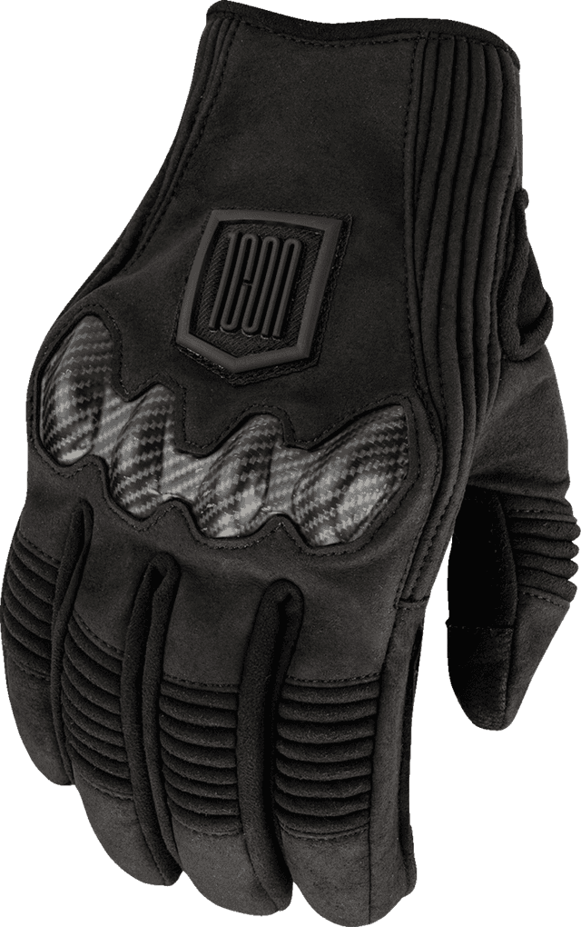 ICON 3301-4887 Long Track CX™ Gloves - Black - Small — image 1 of 2