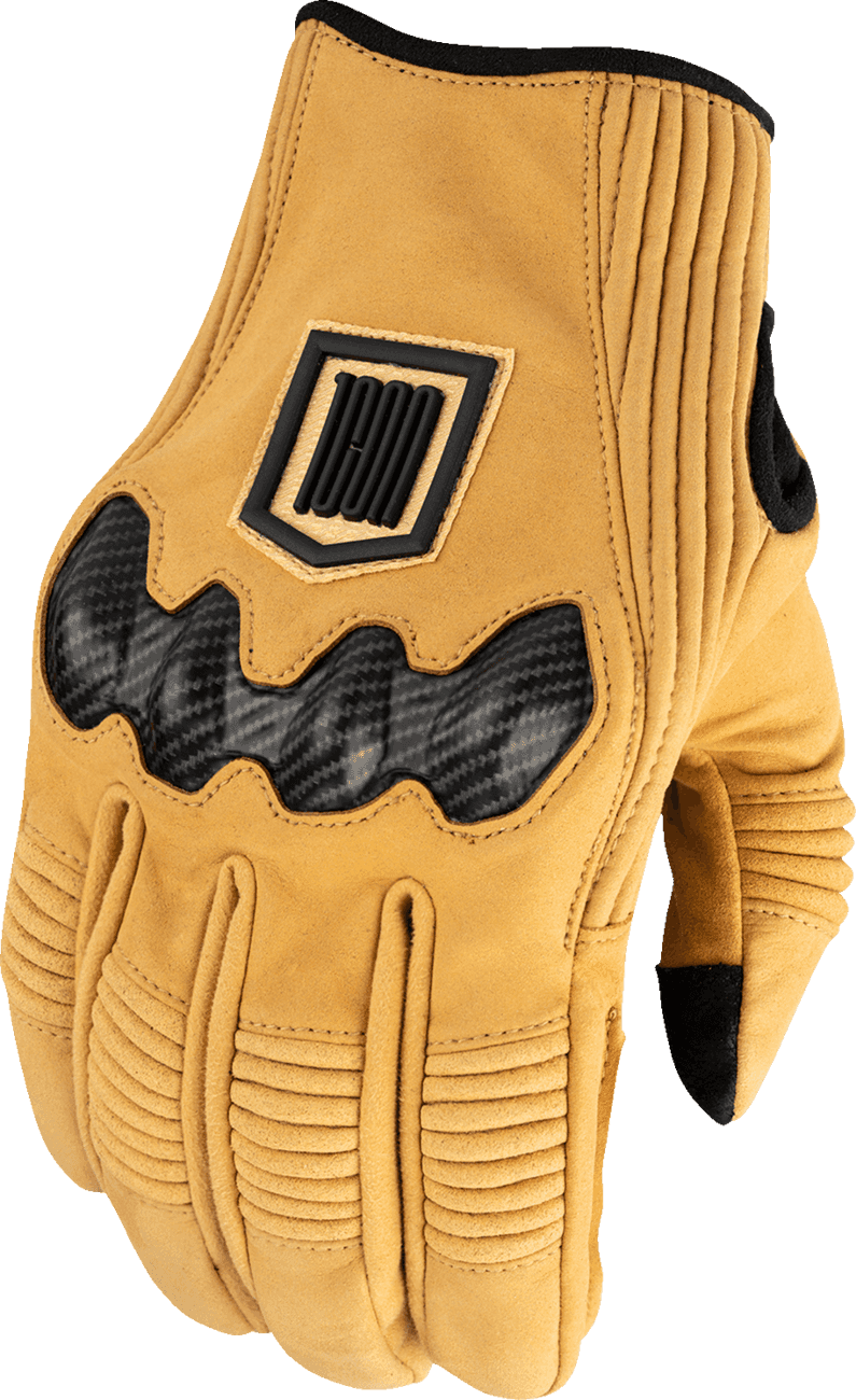 ICON 3301-4893 Long Track CX™ Gloves - Tan - Small