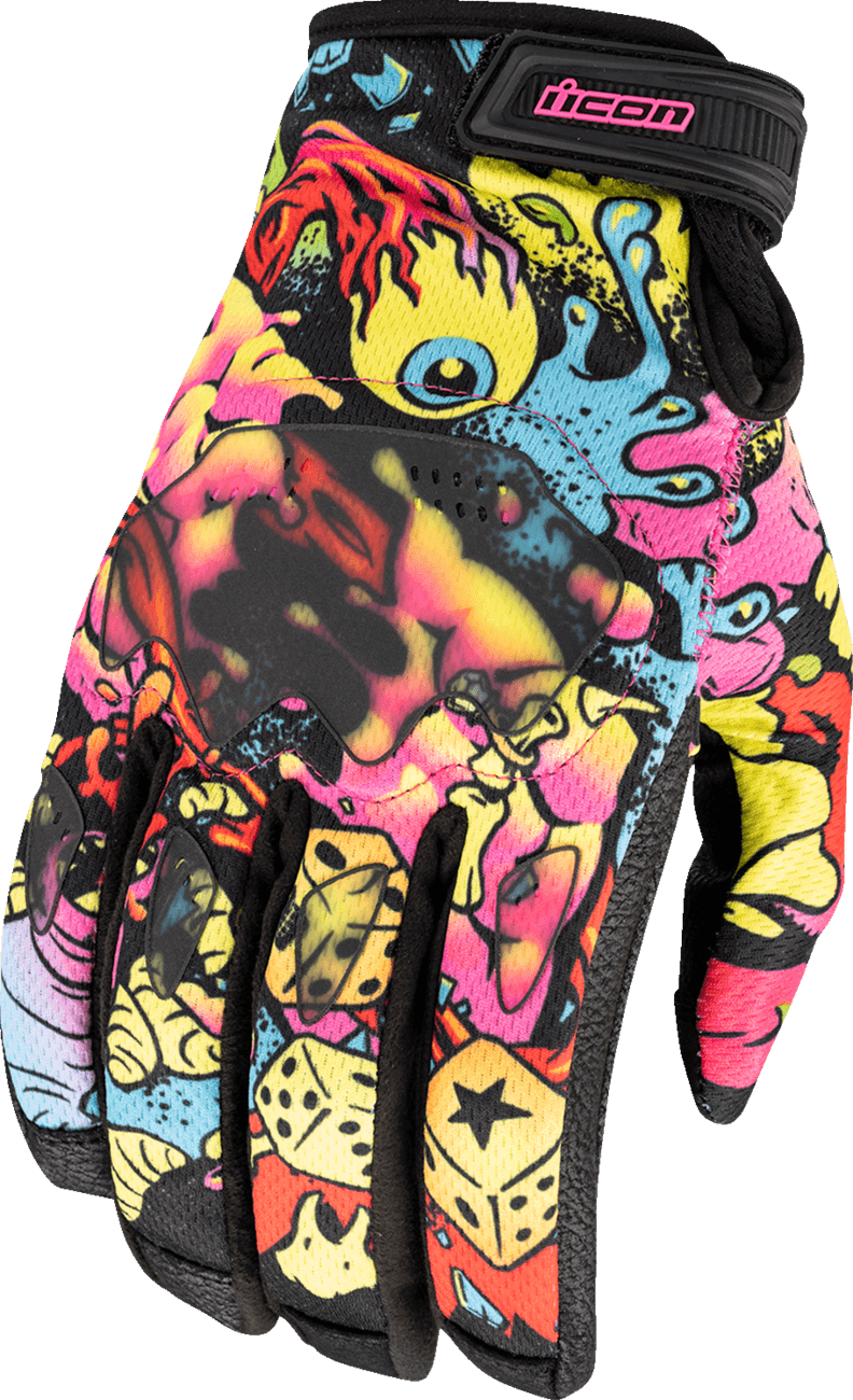 ICON 3301-5116 Hooligan™ Scatterbrain Gloves - Medium