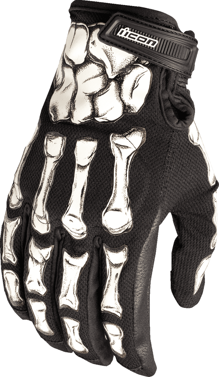 ICON 3301-5156 Hooligan Crestfallen™ Gloves - Black - 3XL