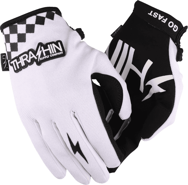 THRASHIN SUPPLY CO. 3301-5360 Go Fast Stealth Gloves - White - 2XL — image 1 of 5