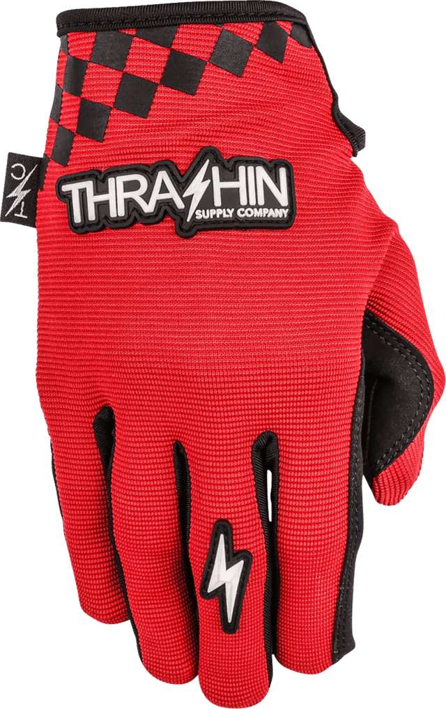 THRASHIN SUPPLY CO. 3301-5364 Go Fast Stealth Gloves - Red - XL — image 3 of 6