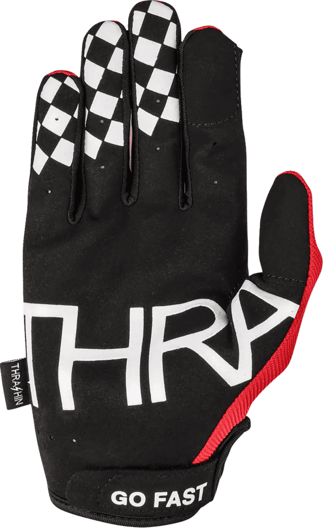 THRASHIN SUPPLY CO. 3301-5365 Go Fast Stealth Gloves - Red - 2XL — image 2 of 6