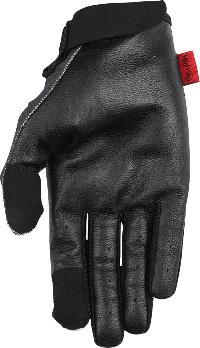 THRASHIN SUPPLY CO. 3301-5372 Stealth Leather Palm Flame Gloves - Gray - Medium — image 3 of 6