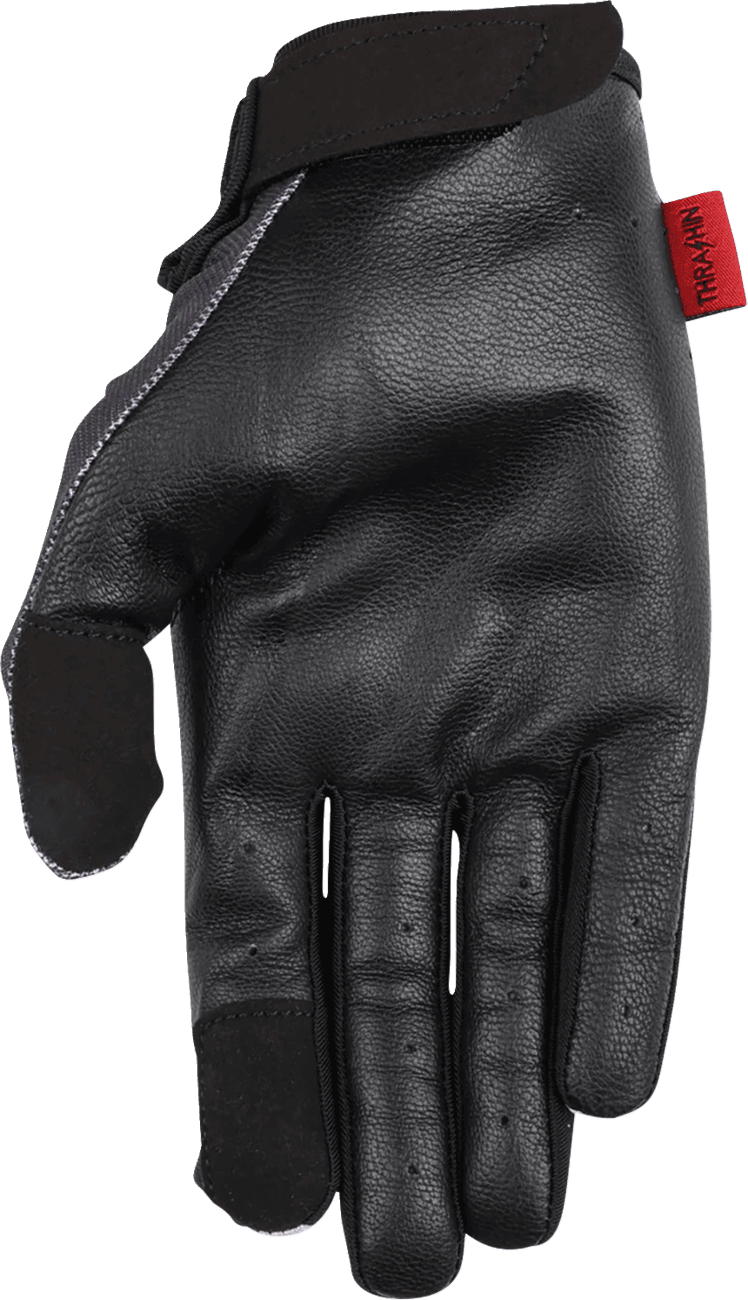 THRASHIN SUPPLY CO. 3301-5375 Stealth Leather Palm Flame Gloves - Gray - 2XL — image 3 of 6