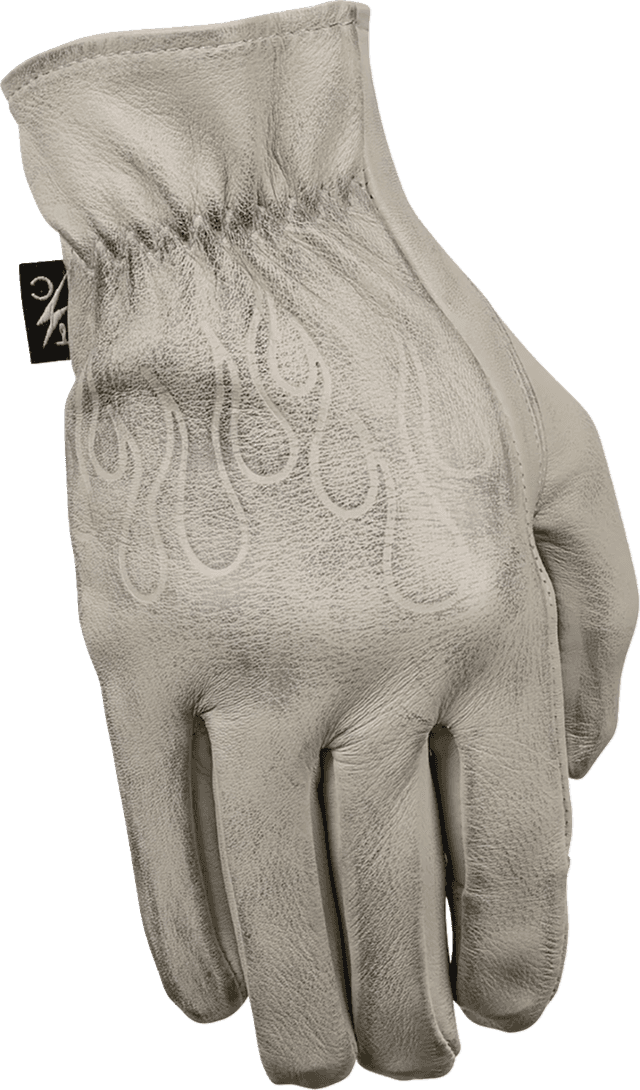 THRASHIN SUPPLY CO. 3301-5382 Roper Leather Gloves - Bone White - XS — image 2 of 15