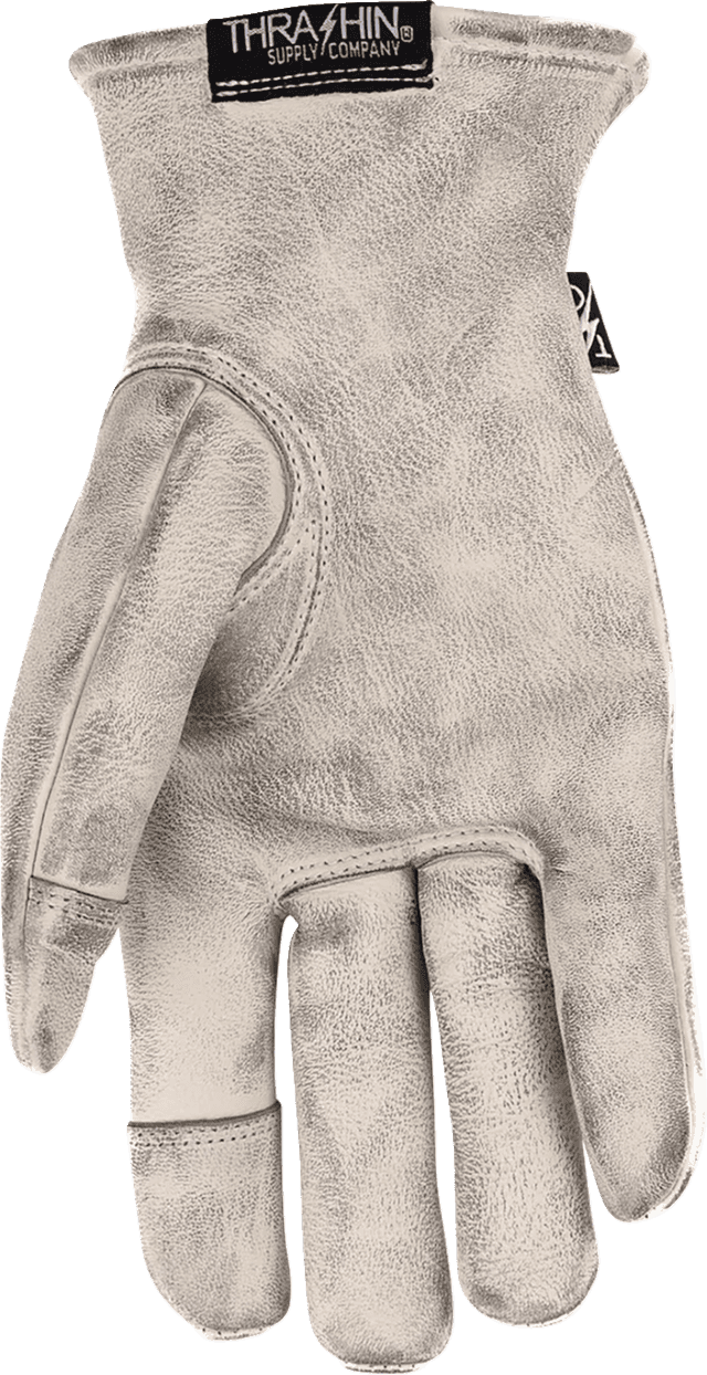 THRASHIN SUPPLY CO. 3301-5384 Roper Leather Gloves - Bone White - Medium — image 2 of 15