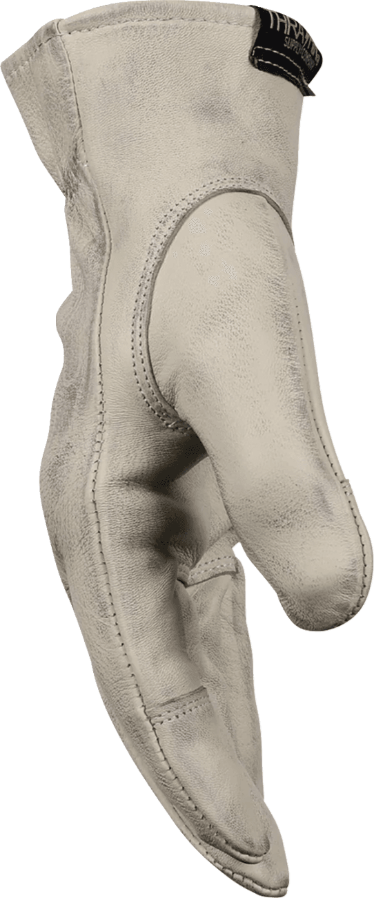 THRASHIN SUPPLY CO. 3301-5386 Roper Leather Gloves - Bone White - XL — image 4 of 15