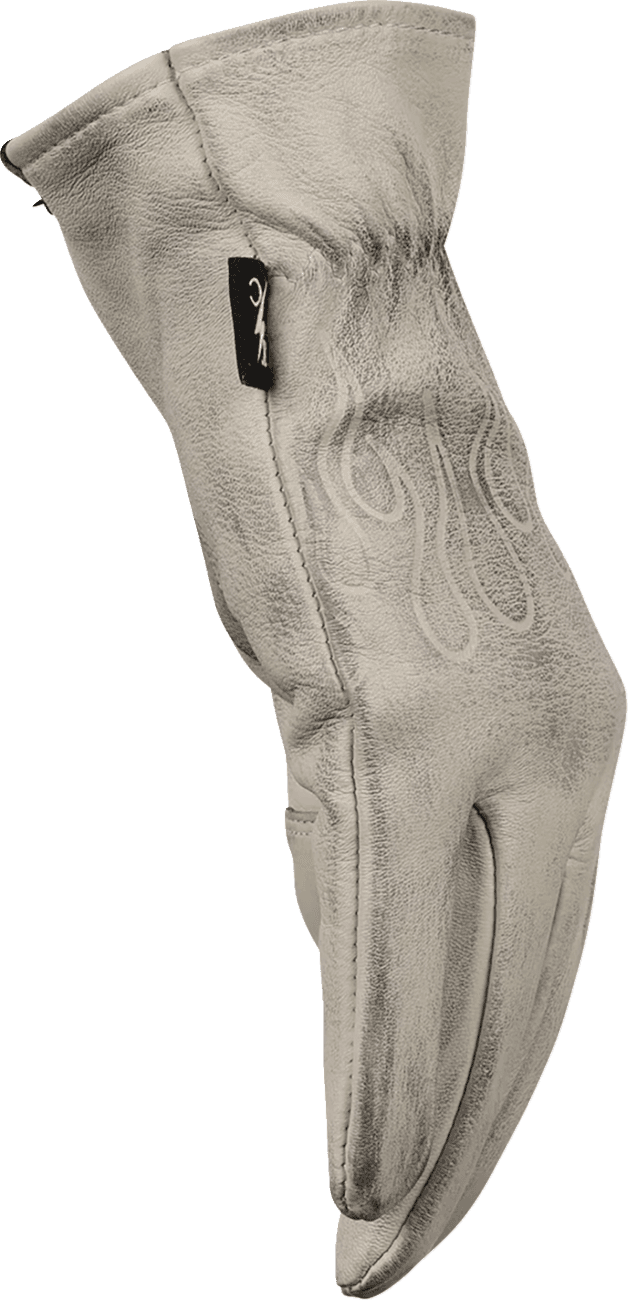 THRASHIN SUPPLY CO. 3301-5387 Roper Leather Gloves - Bone White - 2XL — image 5 of 15