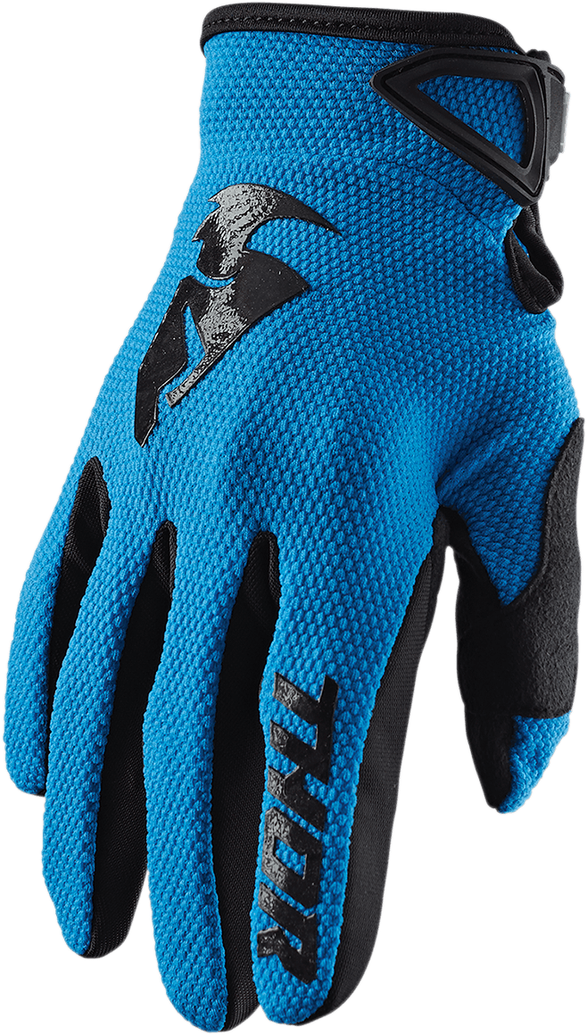 THOR 3330-5863 Sector Gloves - Blue/Black - XL
