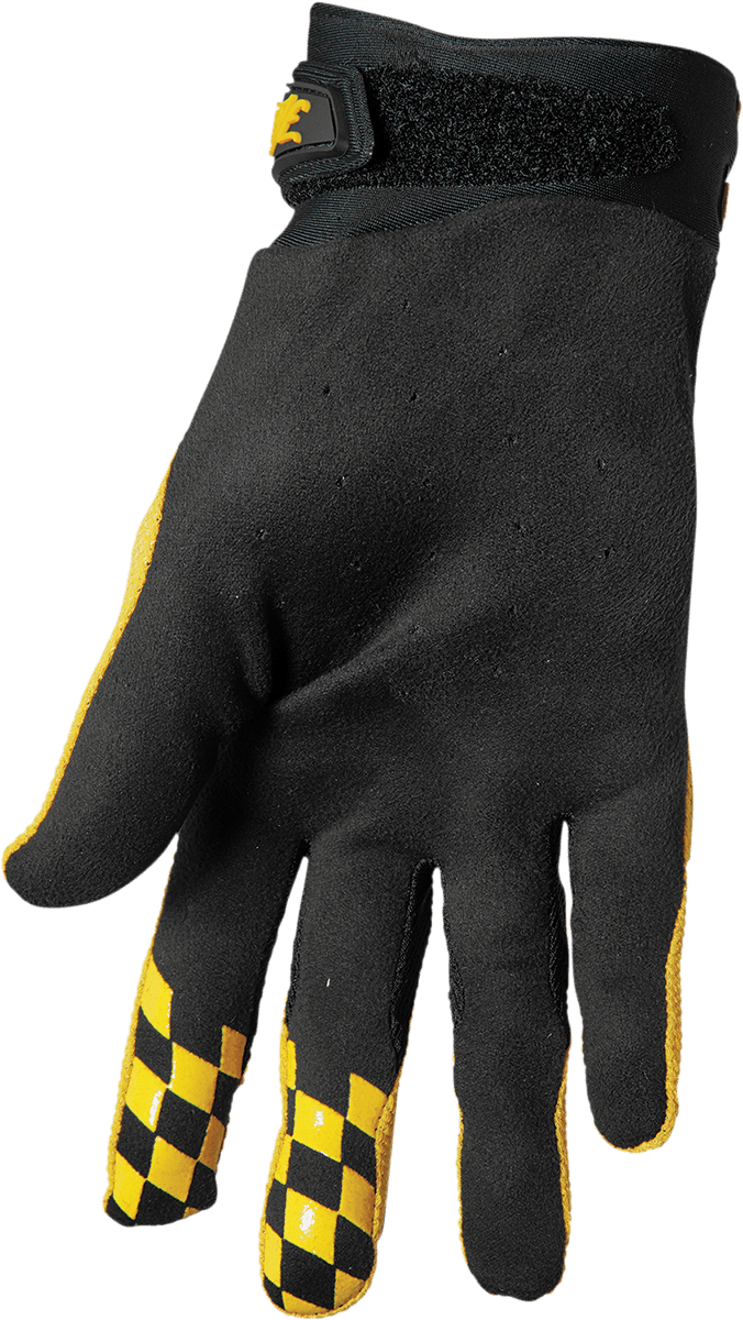 THOR 3330-6776 Hallman Digit Gloves - Black/Yellow - XS — image 2 of 2