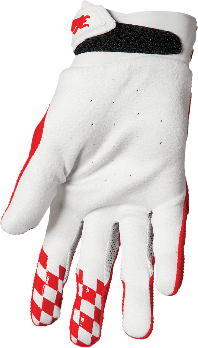 THOR 3330-6784 Hallman Digit Gloves - White/Red - Medium — image 2 of 2