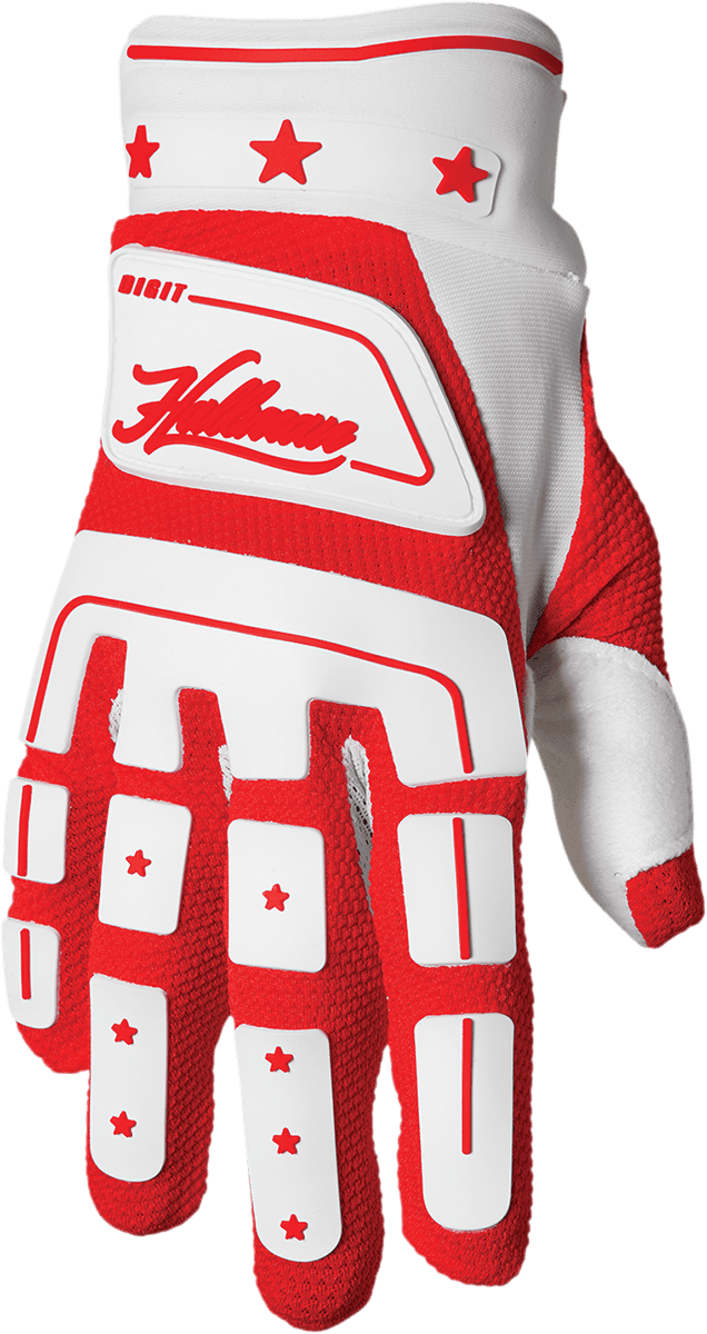 THOR 3330-6784 Hallman Digit Gloves - White/Red - Medium — image 1 of 2
