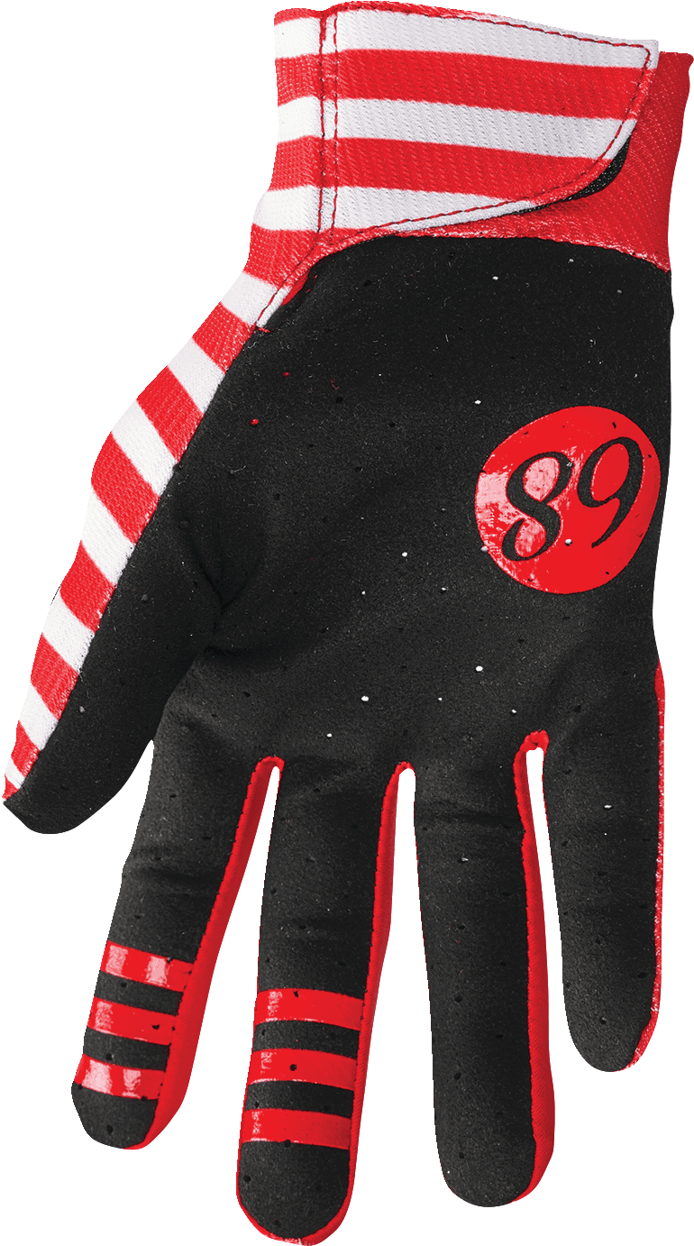 THOR 3330-7293 Mainstay Gloves - Slice - White/Red - Medium — image 2 of 3