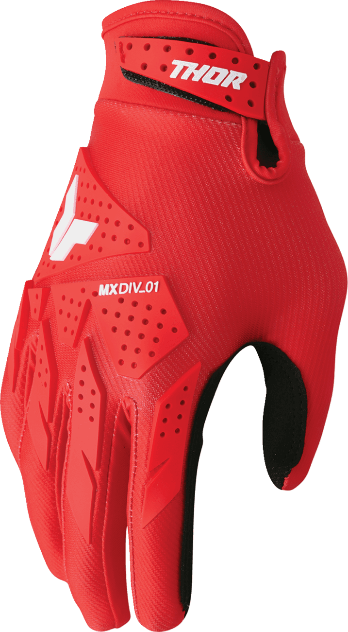 THOR 3330-8162 Launchmode XP Gloves - Red - Small