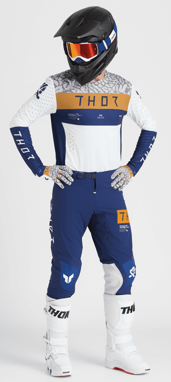 THOR 3330-8237 Sportmode Bravo Gloves - Navy/Copper - Small — image 6 of 8