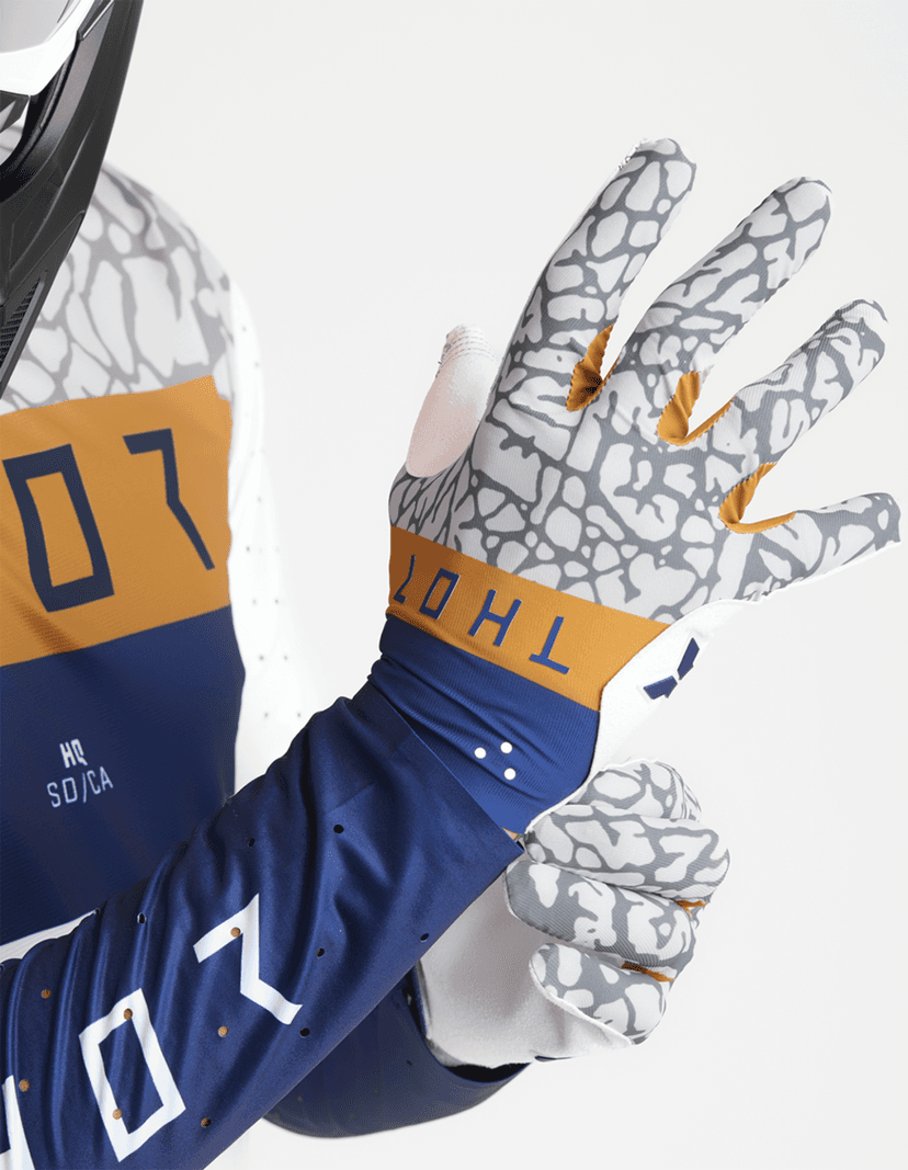 THOR 3330-8241 Sportmode Bravo Gloves - Navy/Copper - 2XL — image 4 of 8