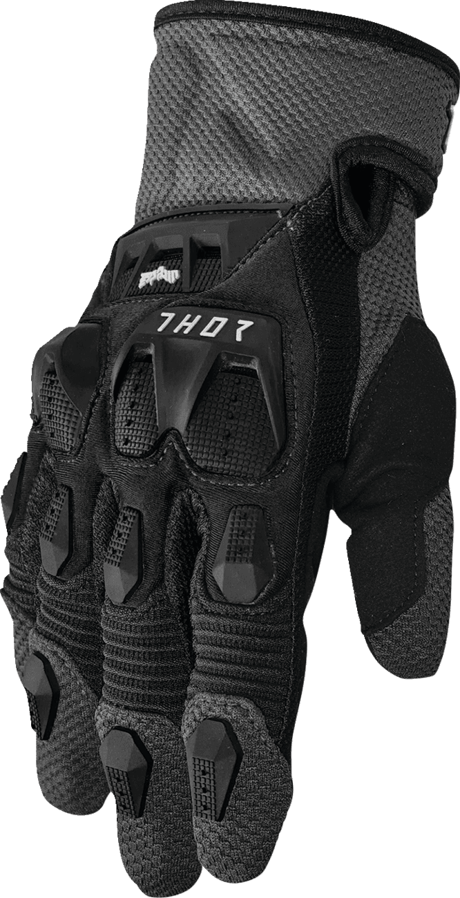 THOR 3330-8244 Terrain Gloves - Black/Charcoal - Medium