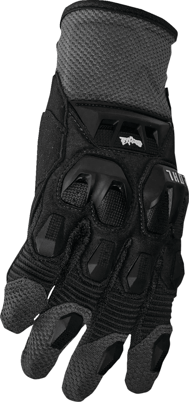 THOR 3330-8245 Terrain Gloves - Black/Charcoal - Large — image 3 of 8