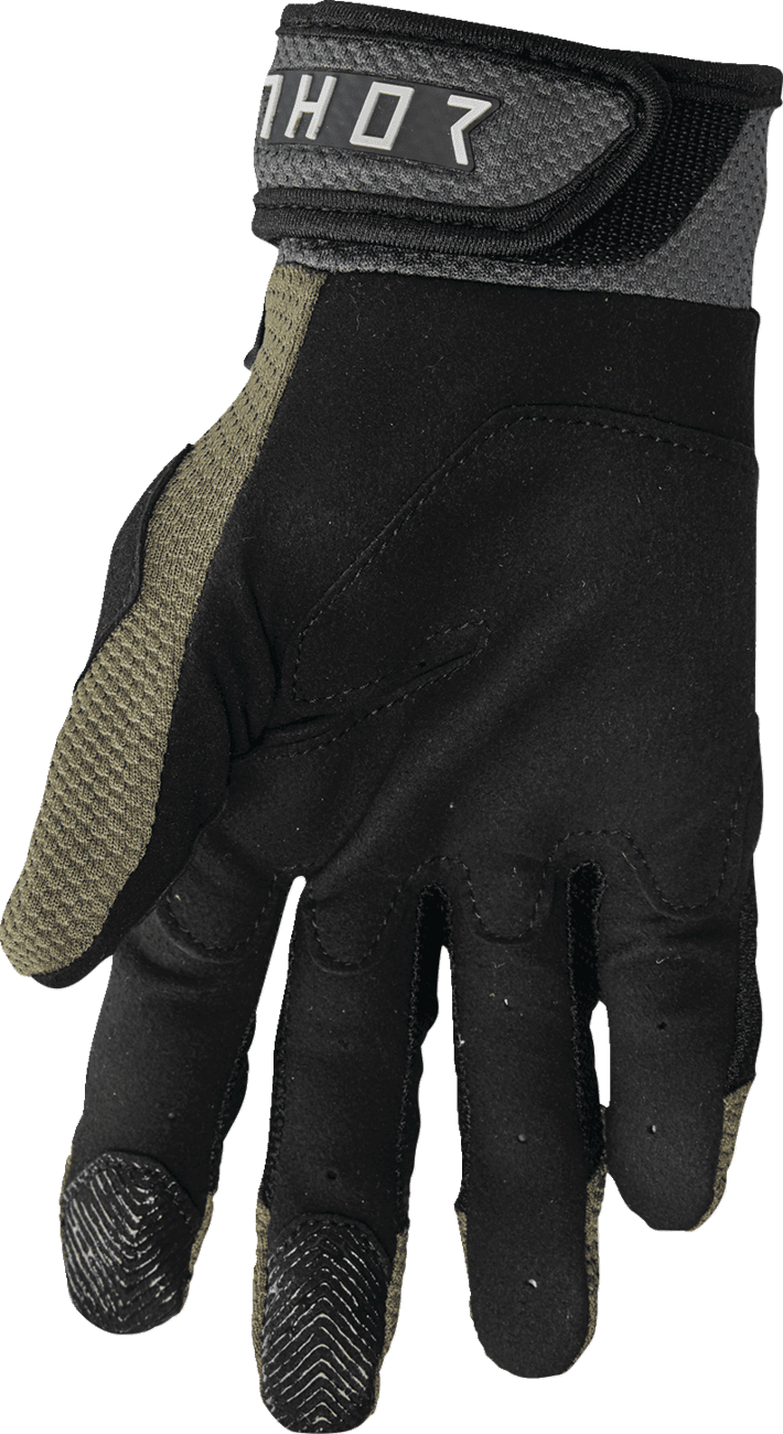 THOR 3330-8253 Terrain Gloves - Army/Charcoal - XL — image 2 of 8