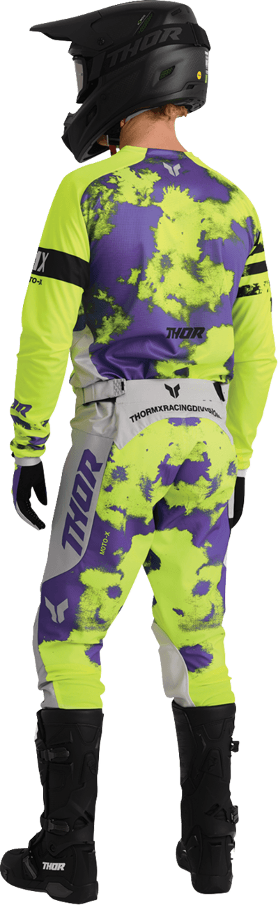 THOR 3330-8324 Launchmode Bleach Gloves - Gray/Acid - 2XL — image 7 of 10
