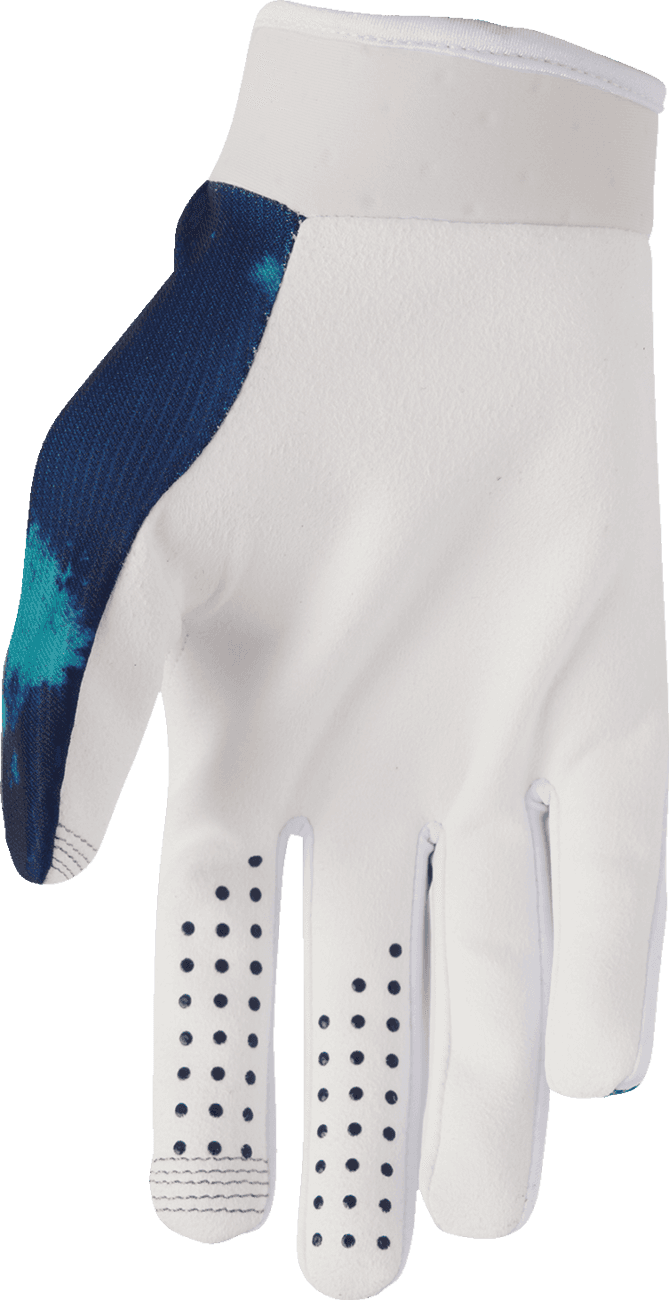THOR 3330-8328 Launchmode Bleach Gloves - White/Aqua - Large — image 2 of 7