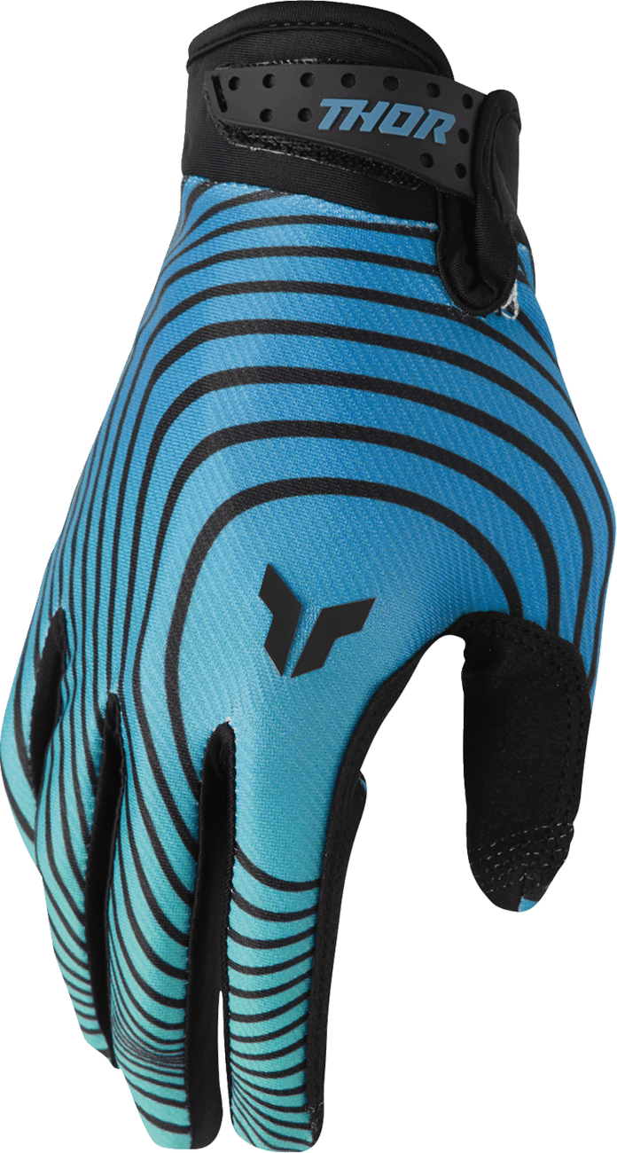 THOR 3330-8529 Launchmode Identity Gloves - Teal/Black - Small