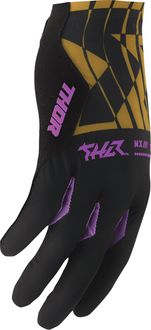 THOR 3330-8568 Sportmode Mind Control Gloves - Black/Caramel - Small — image 2 of 3